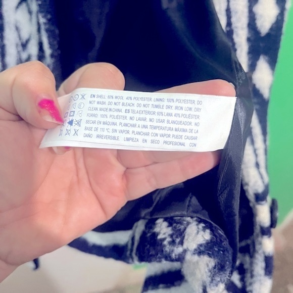 Forever 21 Navy White Wool Blend Blazer - Picture 3 of 8